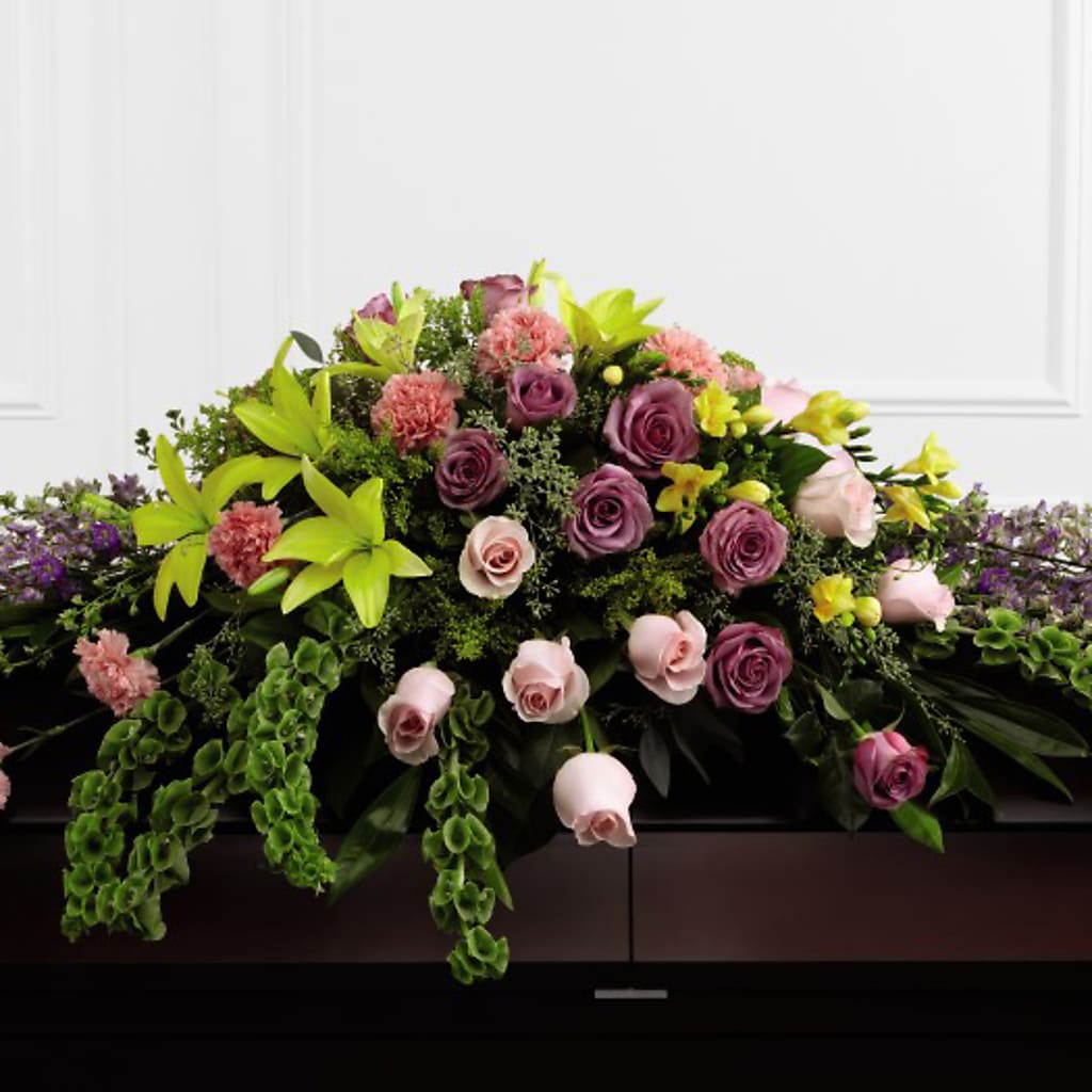 Forever Beloved Casket Spray – Charley Flowers Llc, Chillicothe OH