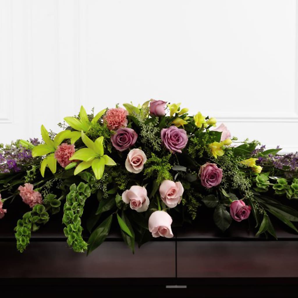 Forever Beloved Casket Spray – Charley Flowers Llc, Chillicothe OH
