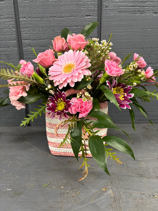 CERAMIC PURSE BOUQUET
