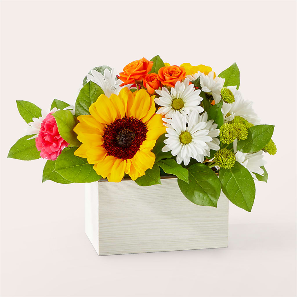 Sun-drenched Blooms Box Bouquet